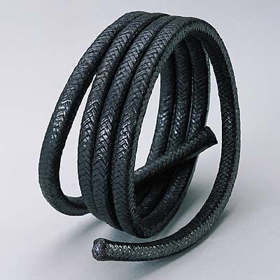 Flexible Graphite Braided Packing With Carbon Fiber in Corners Reinforced Style 3360